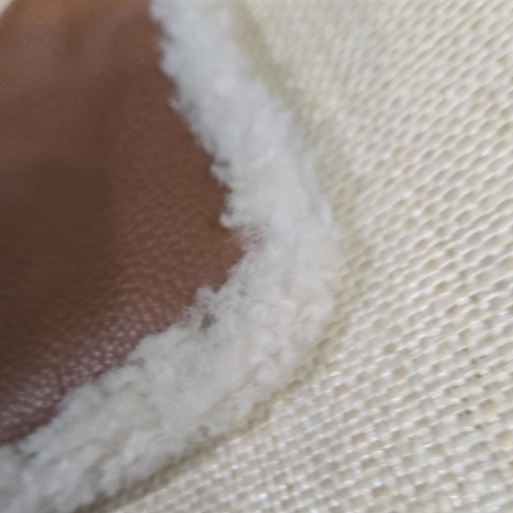 Coach Brown Leather Wristlet with Sherpa Shearling Trim - Picture 11 of 14